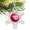 University of Dayton Flyers Logo Metal Snowflake Christmas Tree Holiday Ornament - 2 of 3