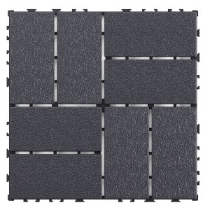 Dolonm 44-Pack 12"x12" Interlocking Deck Tiles – Waterproof Outdoor & Indoor Floor Tiles for Patio, Pool, Balcony – Easy Snap-Together Design - 1 of 4