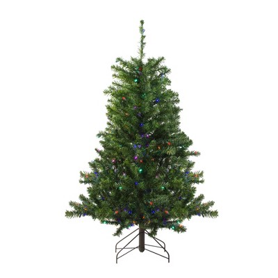 Northlight 4' Prelit Artificial Christmas Tree LED Canadian Pine - Multi-Color Lights