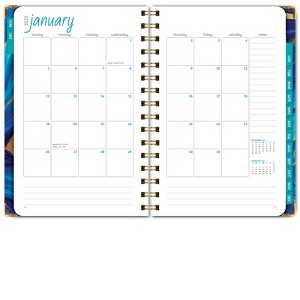 Global Printed Products Hardcover CY 2025 Fashion Planner - 5.5"x8" (Dark Blue Marble) - 1 of 4