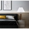 Cal Lighting 60W X 2 Metal Night Stand Lamp With 2 USB And 2 Power Outlets, On Off Rocker Base Switch - 2 of 3