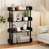 Costway 1/2 PCS 4-Tier Bookshelf with Anti-Tipping Kit Industrial Storage Unit for Living Room Rustic Brown/Black - 2 of 4