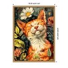 Amanti Art Kitty Daisy by Justyna Jaszke Framed Canvas Wall Art - 3 of 4