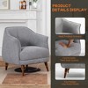 DYHOME Mid-Century Modern Accent Chair, Tufted Upholstered Armchair for Living Room, Bedroom, Set of 2 - 4 of 4
