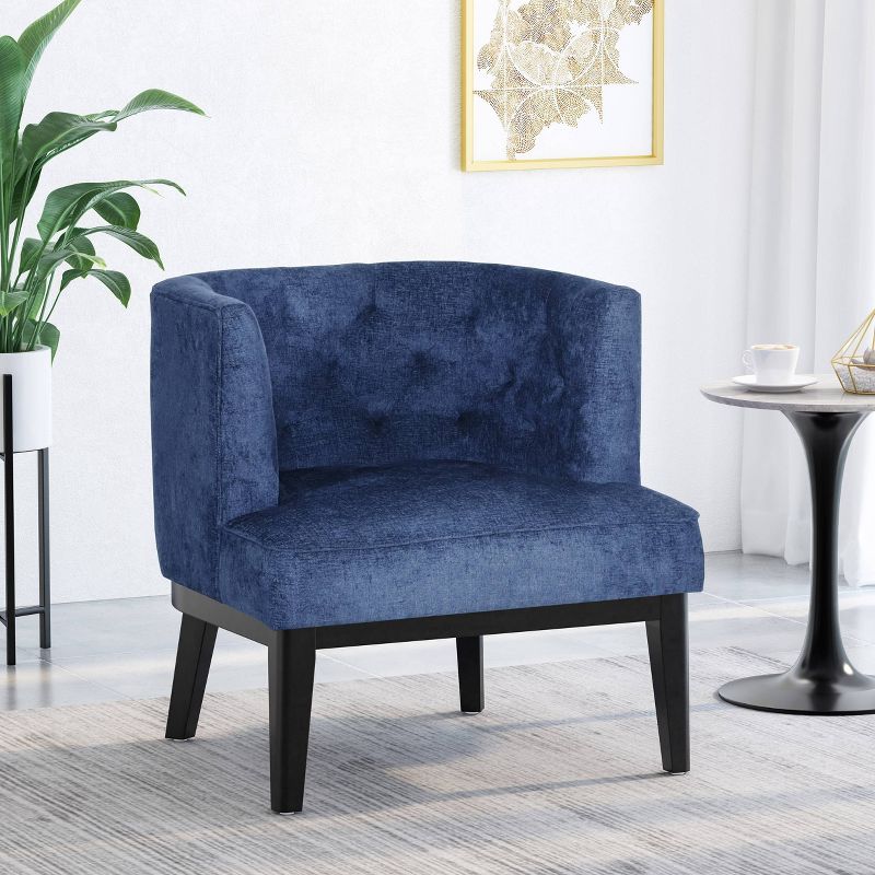 Clough Contemporary Fabric Tufted Accent Chair - Christopher Knight Home, 3 of 11