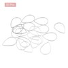 Unique Bargains Teardrop Hollow Open Bezel Linking Ring for Jewelry Making 20 Pcs - 3 of 4