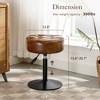 Arceso Adjustable Vanity Stool, 360° Swivel Faux Leather Stool for Makeup Room, Bathroom & Living Room - 2 of 4