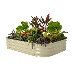 Vego Garden 6-in-1 Modular Rectangular Metal Outdoor Raised Garden Bed 42"x60"x11" - 1 of 4