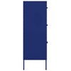 vidaXL Industrial Navy Blue Steel Drawer Cabinet with 6 Fully Extendable Drawers for Storage and Organization - 4 of 4