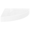 Corner Shelf High gloss white Honeycomb MDF, metal 9.8 in - 2 of 4