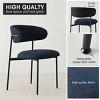 Linen Dining Chair Set Of 2,Upholstered Dining Chair,With Back For Kitchen Or Dining Room-Tanpinhause - 3 of 4