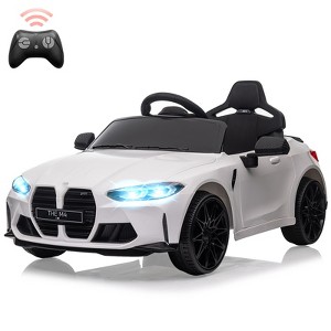 12V Kids Electric Ride on Car, 3 Speeds Electric Vehicle Toy with Remote Control, Ride on Toy with LED Lights & Music - 1 of 4