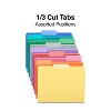 HITOUCH BUSINESS SERVICES File Folders 1/3 Cut Letter Size Assorted Colors 100/Box TR508804/508804 - 3 of 4