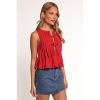 Petal and Pup Womens Delia Pleat Tie Top - 2 of 4