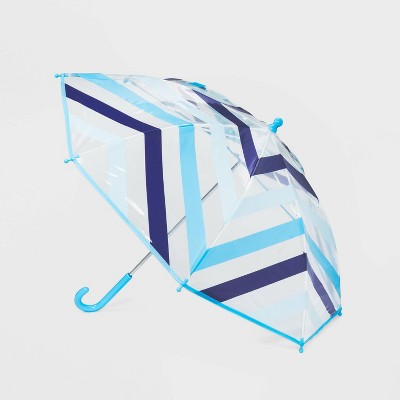 Kids' Striped Stick Umbrella - Cat & Jack™ Blue