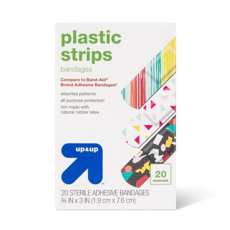 Fancy Patterned Bandages - 20ct - up &#38; up&#8482;, 1 of 4