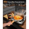 ZACHVO 1700W Electric Pizza Oven, 842°F Max, 90-Second Pizza, 12.6 Inches Stone, 5 Presets, 1700W, Silver - 4 of 4
