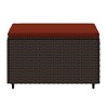 vidaXL Footstool Dark Gray 27.6 in.x21.7 in.x16.1 in. Microfiber Fabric - 4 of 4