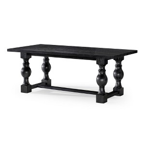 Maven Lane Leon Traditional Wooden Dining Table in Antiqued Finish - 1 of 4