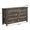 FONTOI Dressers, Tall Dressers with Wood Top and 7 Drawers, Dressers Organizer for Bedroom Entryway Hallway, Brown, 53.94"*31.3"*15.75" - 2 of 4