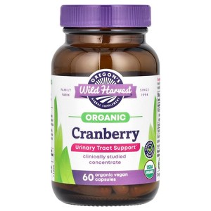 Oregon's Wild Harvest Organic Cranberry, 60 Organic Vegan Capsules - 1 of 3