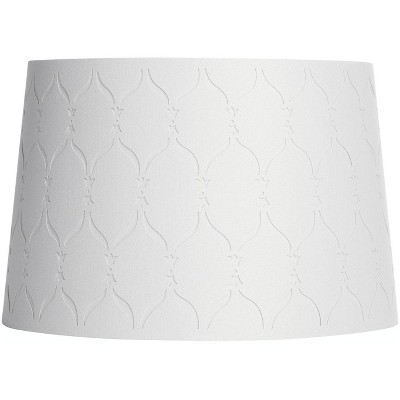 white cut out lampshade