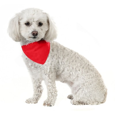 Qraftsy 3 Pack Solid Cotton Pet Bandana Triangle Bibs  - Small & Medium Pets