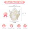 Unique Bargains Greaseproof Paper Cupcake Muffins Liners Tulip Baking Cups 200 Pcs - 2 of 4