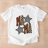 Checkered Mama Leopard Stars - Womens Garment Dyed Tee - 3 of 3