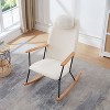 NicBex Accent Chair Rocking Chair with Adjustable Headrest Pillow Upholstered Glider Rocker Comfy Chair for Living Room, Bedroom - 2 of 4