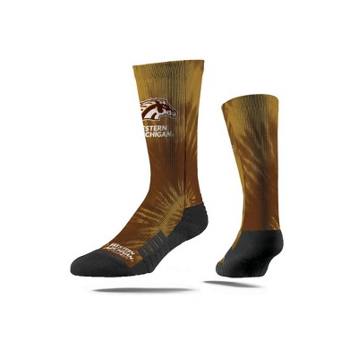 NCAA Western Michigan Broncos Tie-Dye Adult Crew Socks - M/L