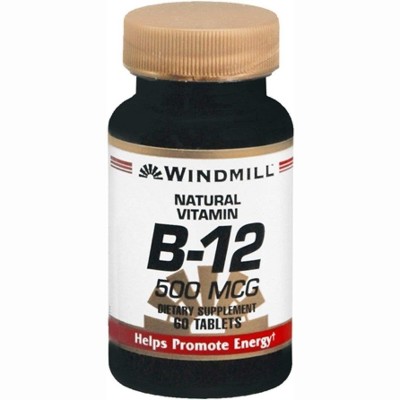 Windmill Vitamin B-12500 mcg Tablets 60 ct
