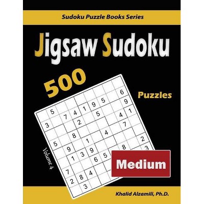 Jigsaw Sudoku - (Sudoku Puzzle Books) by  Khalid Alzamili (Paperback)