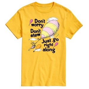 Men's - Dr. Seuss - Don't Worry Go Along Short Sleeve Graphic T-Shirt - 1 of 4