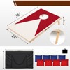 VisioGear Toss Game Sets, Toss Game Sets with 8 bean bags, Portable Game Boards for Campsites and Cookouts, Blue & Red, 36"*24"*9" - 2 of 4