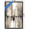 Trends International People Under Rain In The City Framed Wall Poster Prints - 3 of 4