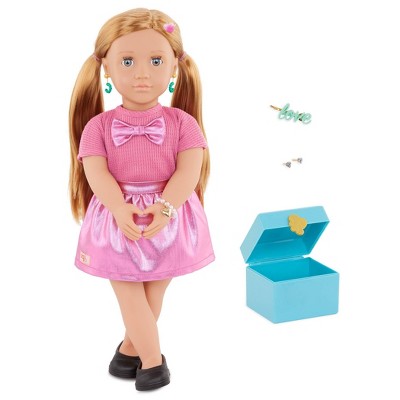 Our Generation Perfectly Fresh Mini Fridge & Play Food Accessory Set For  18 Dolls : Target