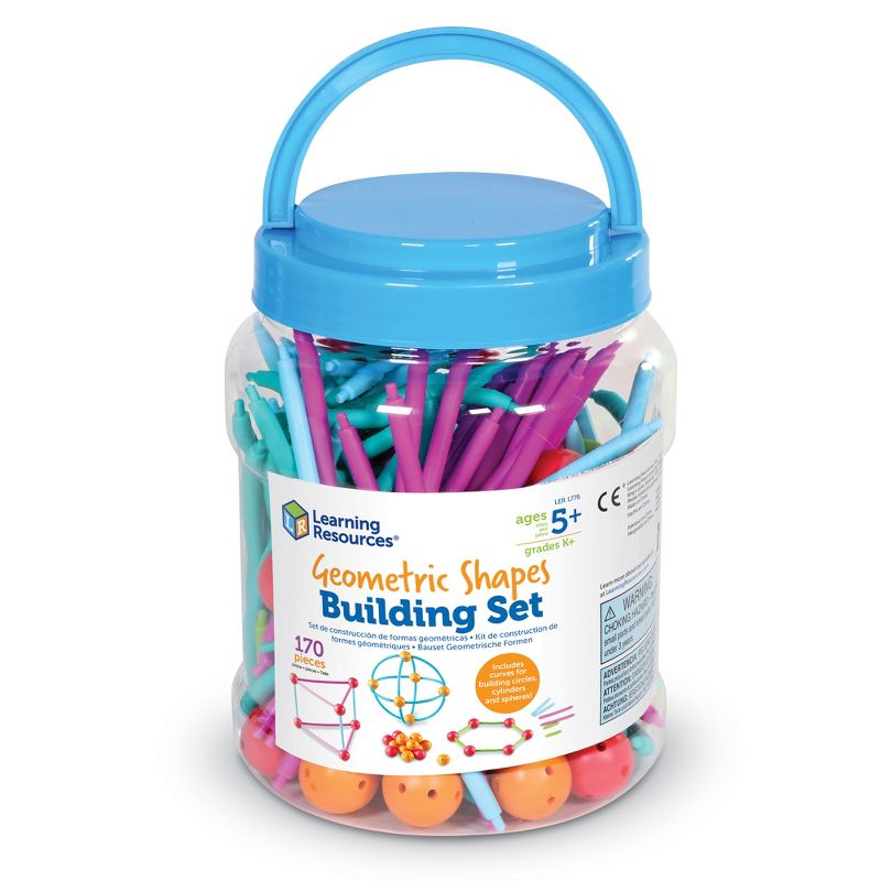 Learning Resources Geometric Shapes Building Set, 129 Piece Set, Ages 5+, 4 of 6