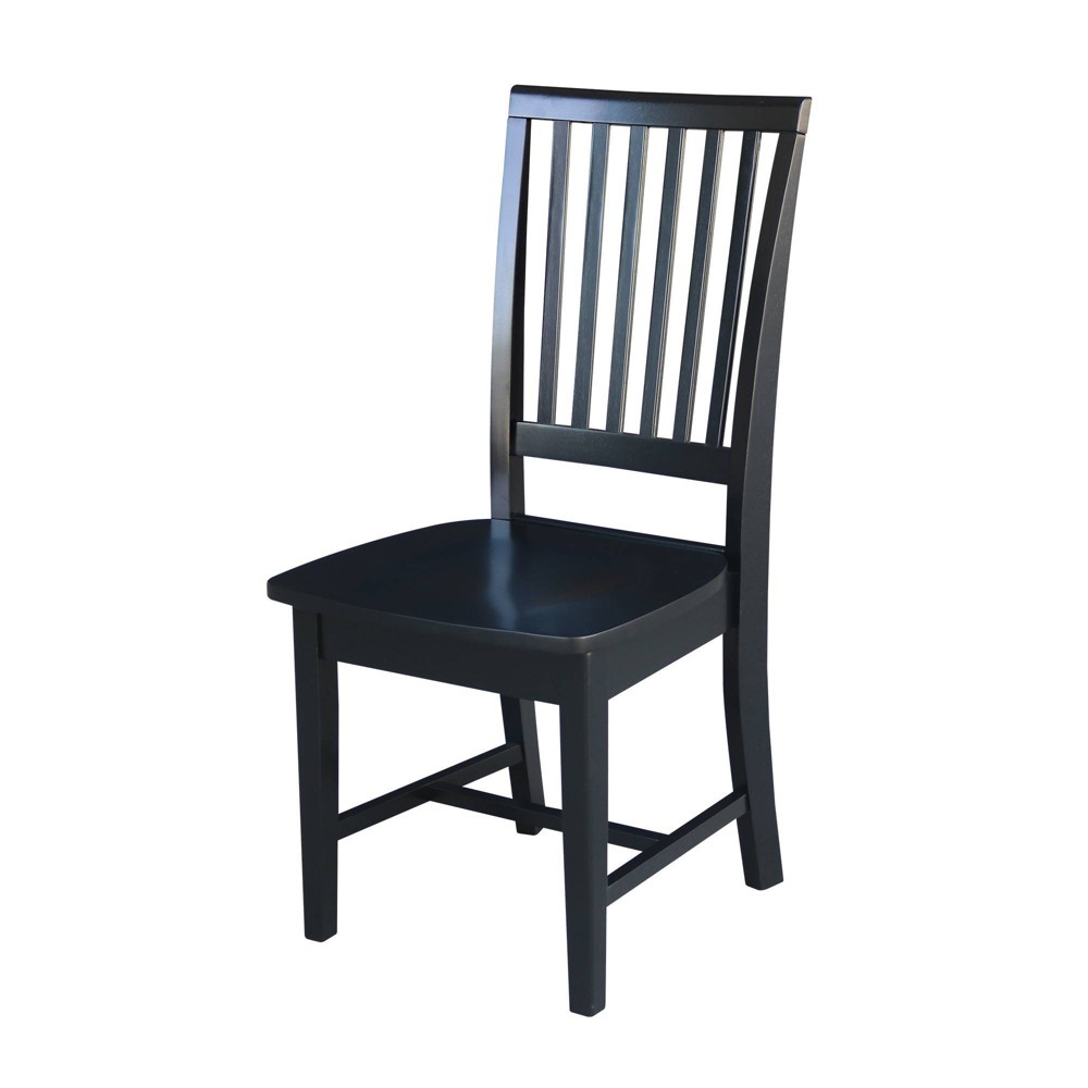 International Concepts Mission Dining Chair 2-piece Set, Black