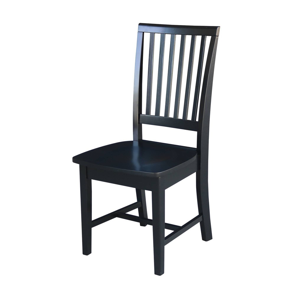 International Concepts Mission Dining Chair 2-piece Set, Black