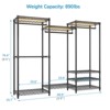 VIPEK V5L Garment Rack Heavy Duty Clothes Rack with Dimmable LED Lights, Portable Closet Metal Wardrobe, Max Load 890lbs - image 4 of 4