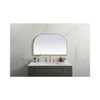 Elegant Lighting Metal Frame Arch Mirror 39x24 Inch in Brass - 4 of 4