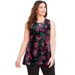 Catherines Crisscross Timeless Tank - 1 of 4