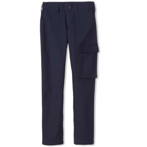 French Toast School Uniform Boys Adaptive Seated Straight Fit Stretch Twill Pant with Thigh Pocket - 1 of 3