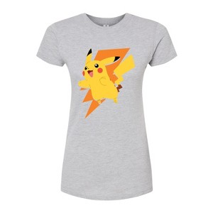 Women's - Pokémon - Pikachu Bolt Fitted Graphic T-Shirt - 1 of 3