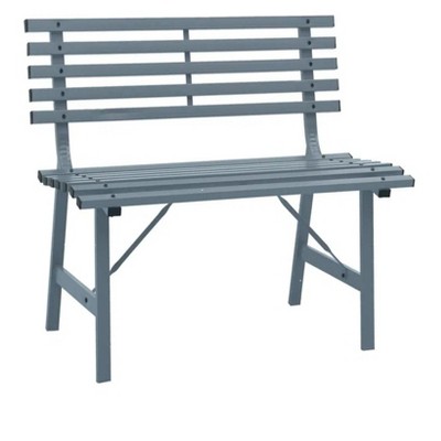 Patio Bench 43.3" Steel Gray