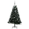 vidaXL Artificial Hinged Christmas Tree 59.1" with LEDs, Snowy Decor and Ornamental Christmas Balls in Beautiful Colors - 4 of 4