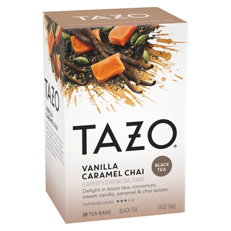 Tazo Chai Vanilla Caramel Black Tea - 20ct, 4 of 7