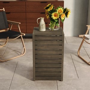 Mayeerty Fashionable Modern Wood End Table Side Table with Storage£¬Gray - 1 of 4