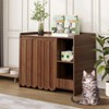 Cat Litter Box Enclosure, Hidden Litter Box Furniture with Removable Litter Collector - 3 of 4